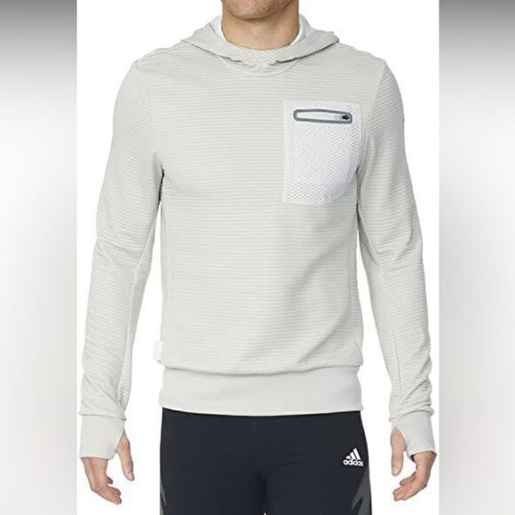 Adidas Aktiv grey hoodie/ running jacket size XL - Picture 2 of 14
